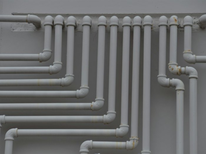 Conduites d'une installation de chauffage