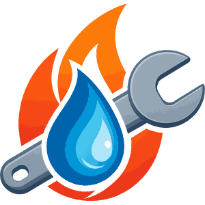 Logo Ecothermic : flamme, goutte d'eau et clé